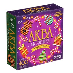 УЦЕНКА Аквамозаика «Новогодняя гирлянда», 10 фигурок, 400 шариков