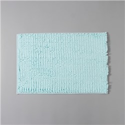 Коврик для дома Доляна «Букли длинные», 40×60 см, голубой