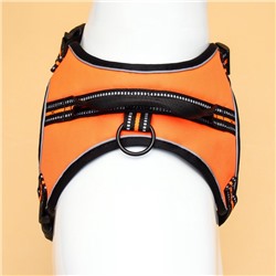 Шлейка улучшенная К7 мягкая светоотражающая, размер L, ОГ 64-86 см, вес 18-27.5 кг, оранжевая