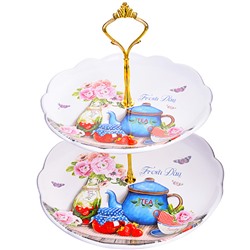 28919 Конфетница 2х ярусная LR (х16)