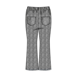 Брюки текстильные джинсовые для девочек