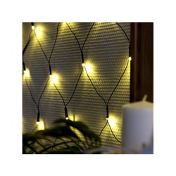 Гирлянда «Сеть» 2×2 м, IP20, тёмная нить, 224 LED, свечение тёплое белое, 8 режимов, 220 В