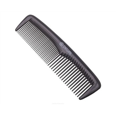 Dewal Расческа карманная / Эконом CO-6031, пластик, 13 см, черный 1591