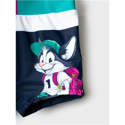 Плавки-шорты трикотажные для мальчиков, средней длины