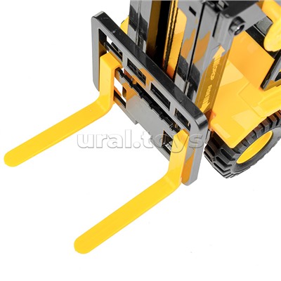 Машина "Погрузчик" с ящиками и поддоном 1:16 (свет, звук) в коробке