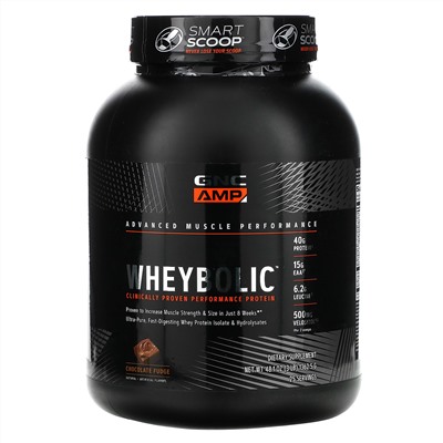 GNC, Wheybolic, Chocolate Fudge, 3 lb (1362.5 g)