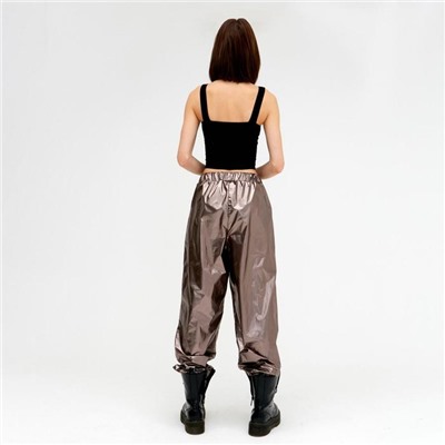 Брюки женские MINAKU: Trend zone, медные, размер 40 (рост 158 см)