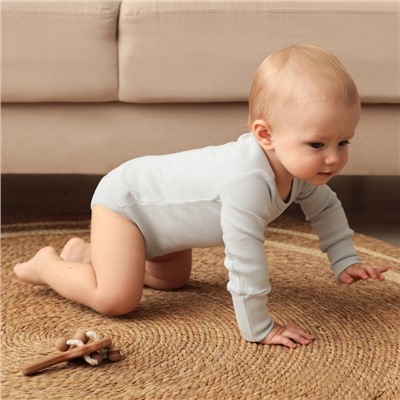 Комплект боди детских MINAKU: Basic Line BABY, рост 62-68 см, светло-серый, графит