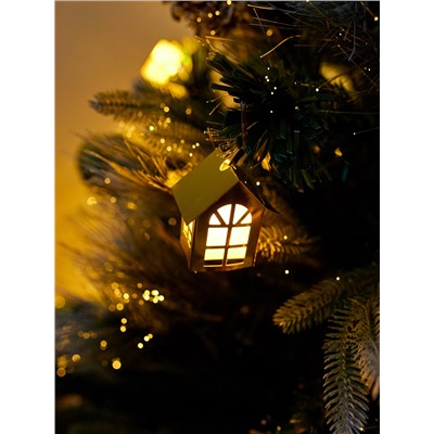 Ёлка светодиодная «Пушистая» 150 см, диаметр нижнего яруса 85 см, 137 веток, 8 режимов, свечение тёплое белое