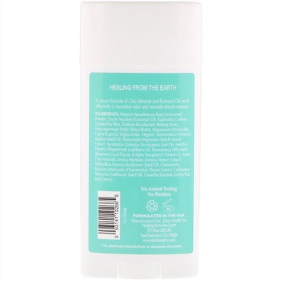 Zion Health, Bold, ClayDry, дезодорант, «Эвкалипт и мята», 80 г (2,8 унции)