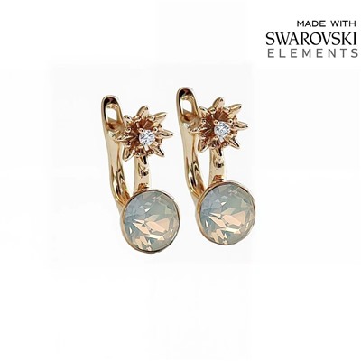 Серьги с кристаллами Swarovski