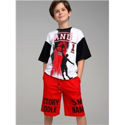 Комплект трикотажный для мальчиков: фуфайка (футболка), шорты