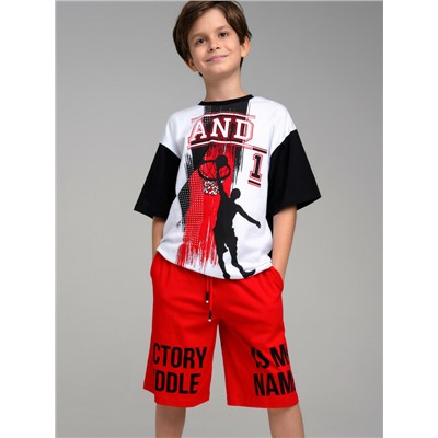 Комплект трикотажный для мальчиков: фуфайка (футболка), шорты