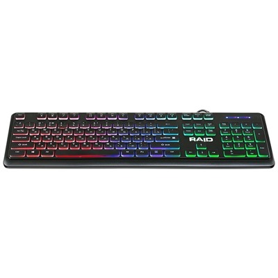 Клавиатура Defender Raid GK-778DL мембранная игровая с подсветкой USB (black)