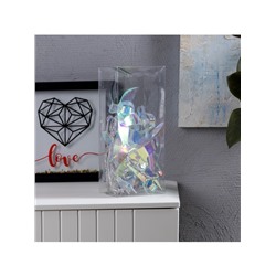 Гирлянда «Нить» 2.5 м с насадками «Птички», IP20, прозрачная нить, 10 LED, свечение белое, 220 В