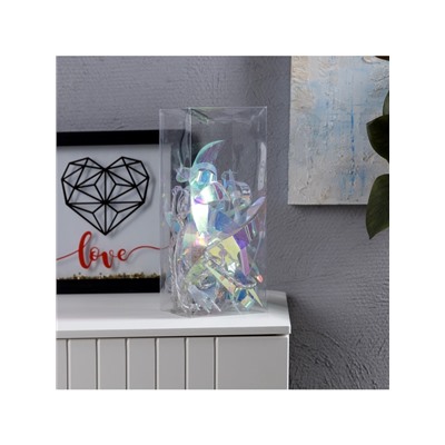 Гирлянда «Нить» 2.5 м с насадками «Птички», IP20, прозрачная нить, 10 LED, свечение белое, 220 В