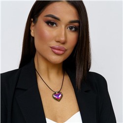 Колье на шнурке с кулоном Сердце, арт.001.251