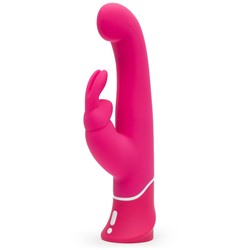 Розовый вибратор-кролик G-Spot Rechargeable Rabbit Vibrator - 24,1 см.