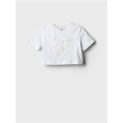 Фуфайка трикотажная для девочек (футболка)