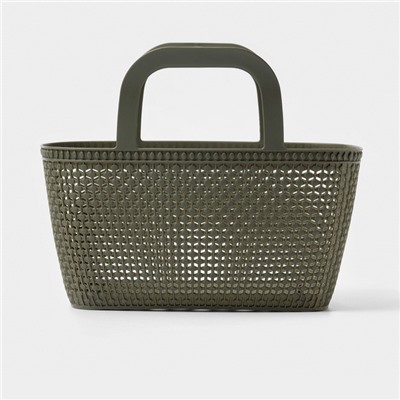 Корзина - сумка для хранения «Лукошко», пластик, 29×15×24.5 см, цвет МИКС