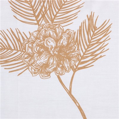 Постельное бельё 2-спальное LoveLife «Шишки», сатин