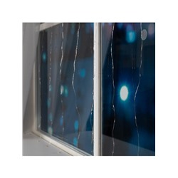 Гирлянда «Занавес» 1×1 м роса, IP20, серебристая нить, 100 LED, свечение белое, 12 В