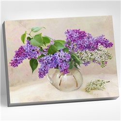 Картина по номерам 40х50 "Бузин. Ветки сирени" (29 цветов)