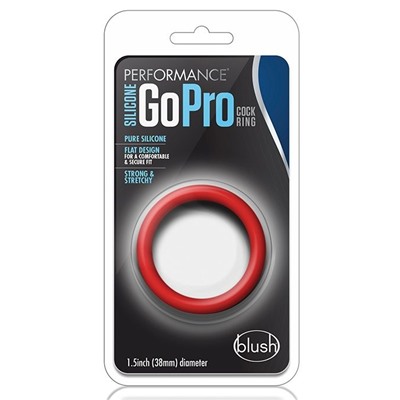 Красное эрекционное кольцо Silicone Go Pro Cock Ring