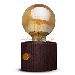 Светильник "Лампочка" (цвет светло-коричневый) в коробке