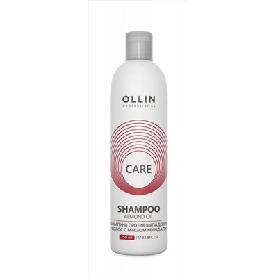 Ollin Шампунь против выпадения волос с маслом миндаля / Care, 250 мл