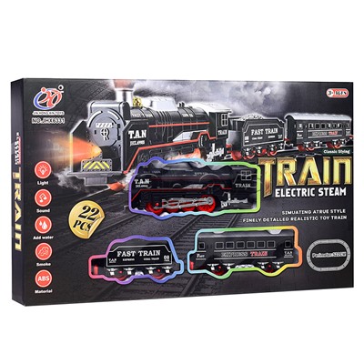 Железная дорога "Train electric steam" в коробке