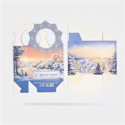 Коробка новогодняя складная «Зимняя сказка» 12×21×5 см