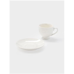 Чайная пара Magisto English tea party, 170 мл, фарфор, белая