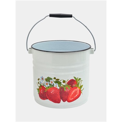 УЦЕНКА Ведро ц/шт. с/кр 12 л (белая) СА без крышки