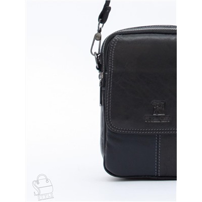 Сумка мужская кожаная 8613S black Fuzhiniao