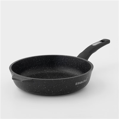Сковорода Мечта «Гранит Black» Induction Pro, d=24 см, пластиковая ручка, антипригарное покрытие, индукция, литой алюминий, чёрная