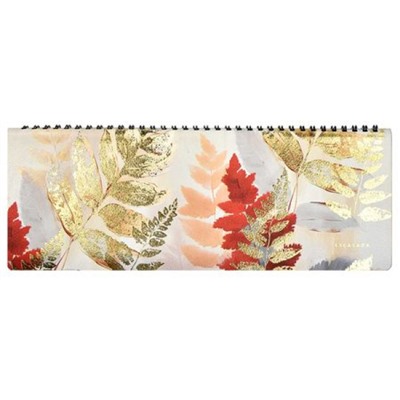 Планинг недатированный на спирали 310х115 мм 128стр. ЛАЙТ "ЛИСТЬЯ" кожзам 67330 Феникс