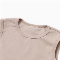 Комплект для девочки (майка и велосипедки) MINAKU, бежевый, рост 104 см