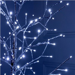 Светодиодное дерево «Серебристое» 1.8 м, 180 LED, постоянное свечение, 220 В, свечение белое