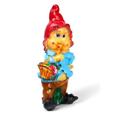 Садовая фигура из гипса «Гном с виноградом», 50×17×20 см