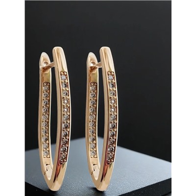 Серьги "Милесса с цирконами"