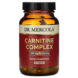 Dr. Mercola, комплекс карнитина, 1000 мг, 60 капсул