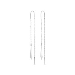 Серьги, куб.циркон., BY-4178