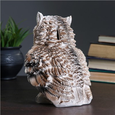 Копилка для денег «Филин», гипс, 13×16×20 см