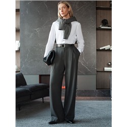 Брюки-палаццо на резинке сзади из джерси