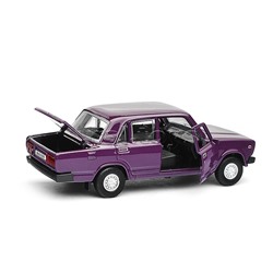 Машина металл LADA ВАЗ-2105 1997 12 cm, (двери, багаж, баклажан) инерц., в коробке