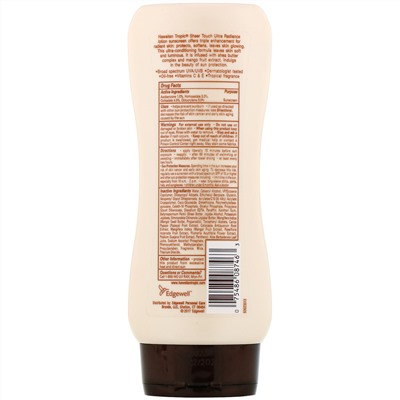 Hawaiian Tropic, Sheer Touch, Ultra Radiance, солнцезащитный лосьон с SPF 15, 236 мл