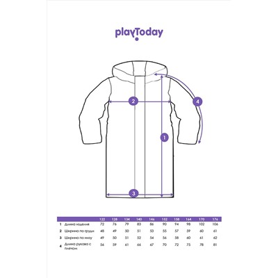 Пальто PLAYTODAY, 1130935