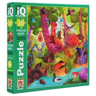 IQ Пазл 30 "Прятки в лесу" 3+