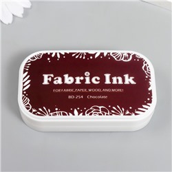 Штемпельная подушка для текстиля, дерева, бумаги «Шоколад», 5.3×9.5 см